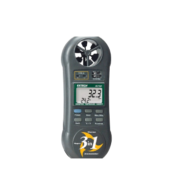 Medidor de decibelios 3 en 1, lector de nivel de sonido + humedad y  temperatura